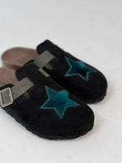 A Star Blue Clogs