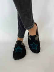 A Star Blue Clogs