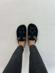 A Star Blue Clogs