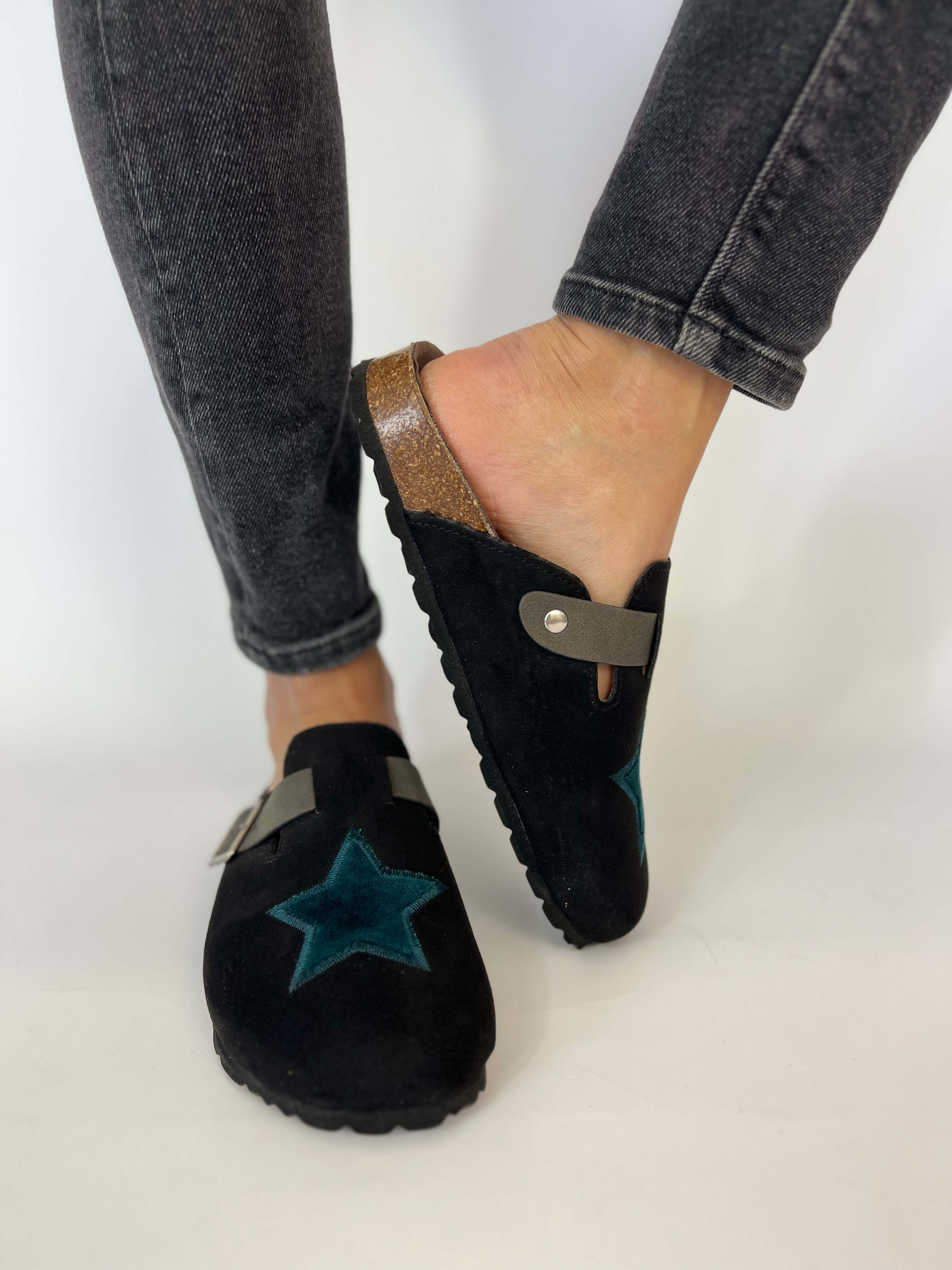 A Star Blue Clogs