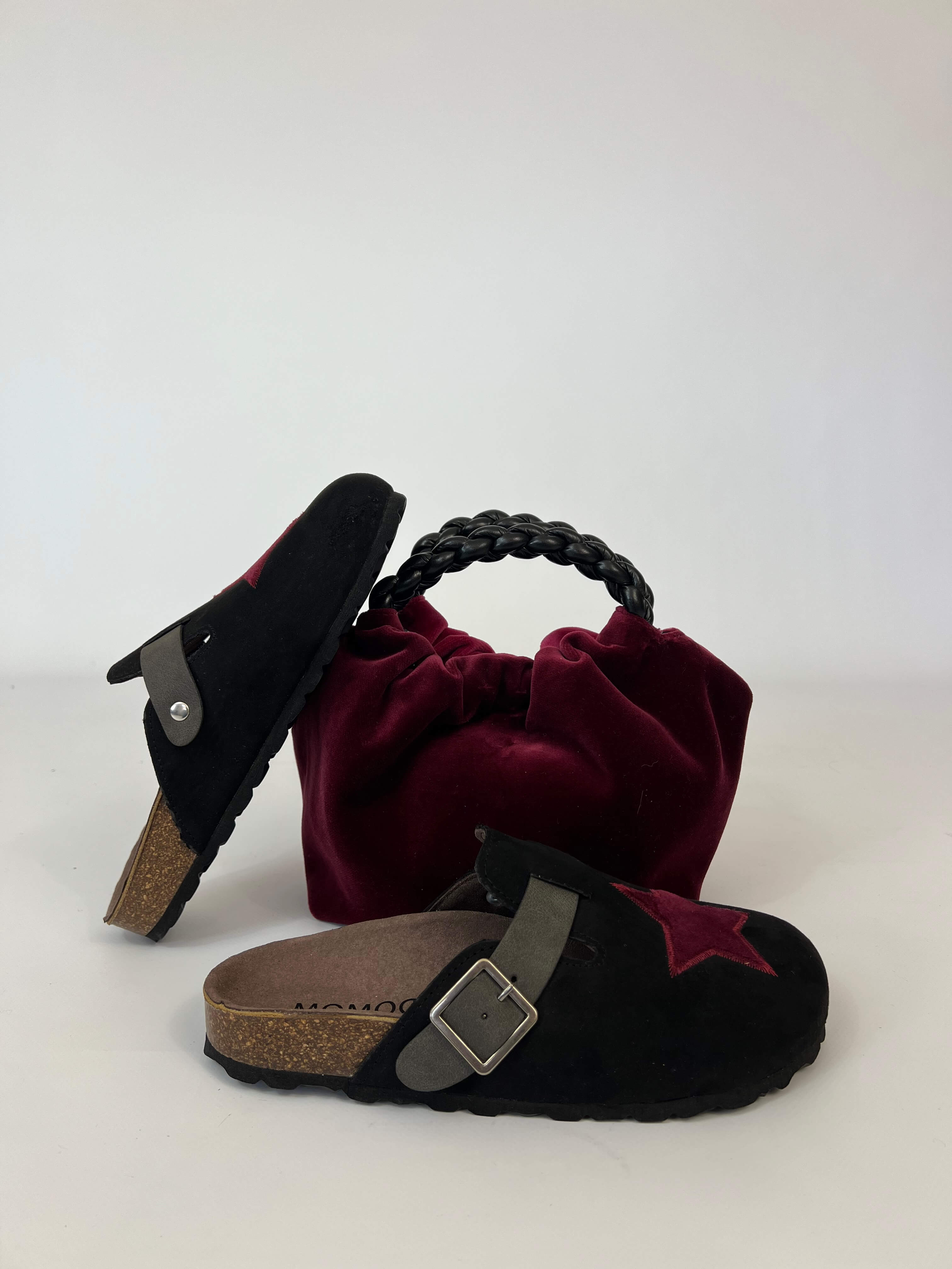 Zuecos A Star Burgundy