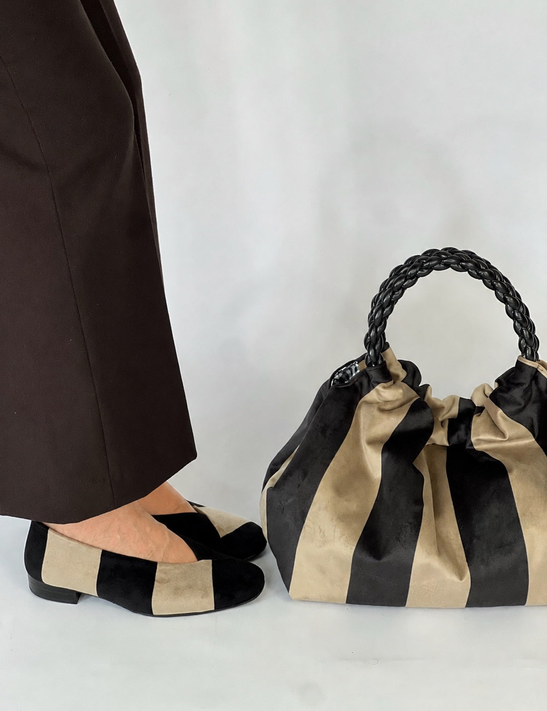 Momoc Le Marais ballet flats with matching Le Marais handbag complete Parisian set Spain | Momoc Shoes