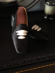 Mocasín Rafia Negro Casablanca