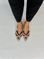 Tricotosa Budapest Bordeaux Ballerinas