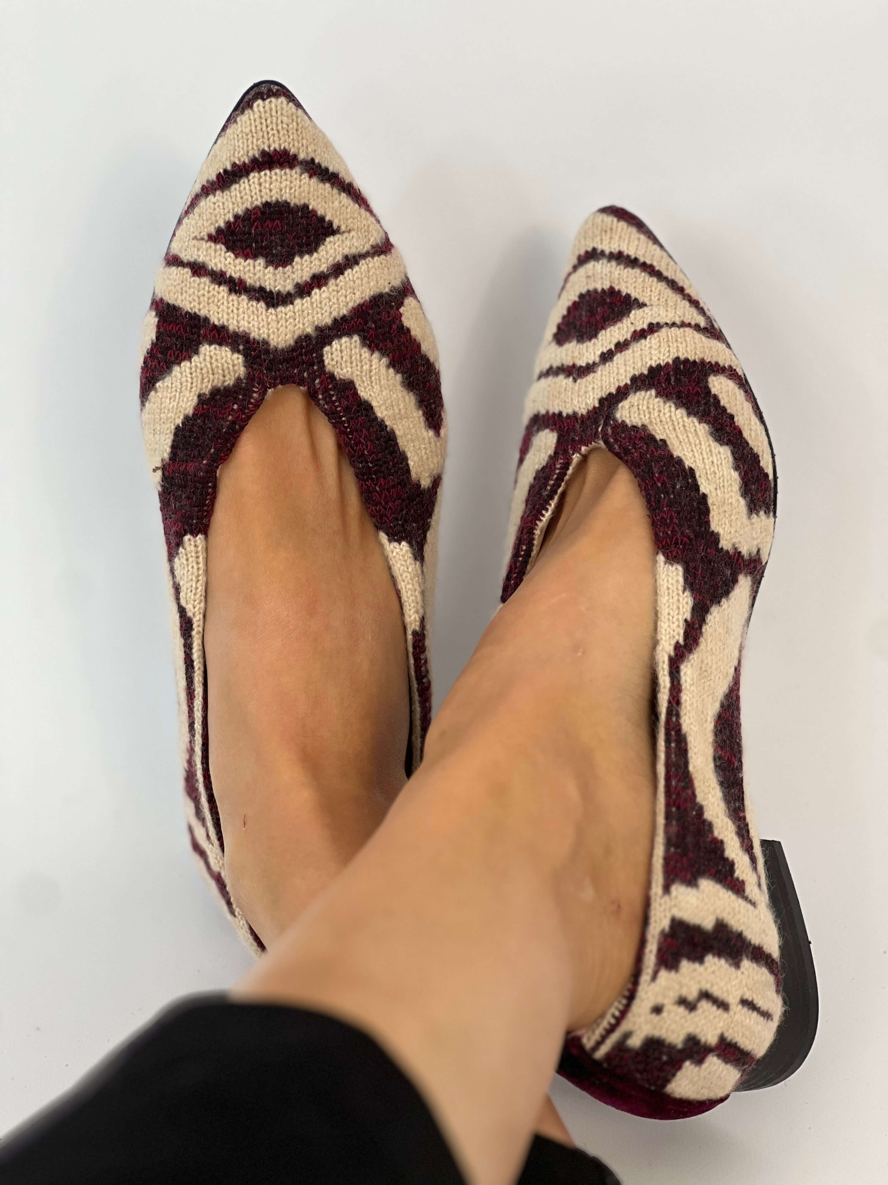 Tricotosa Budapest Bordeaux Ballerinas