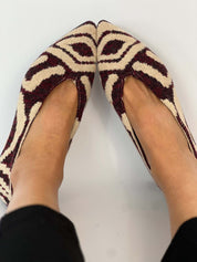 Tricotosa Budapest Bordeaux Ballerinas