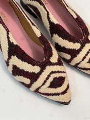 Tricotosa Budapest Bordeaux Ballerinas