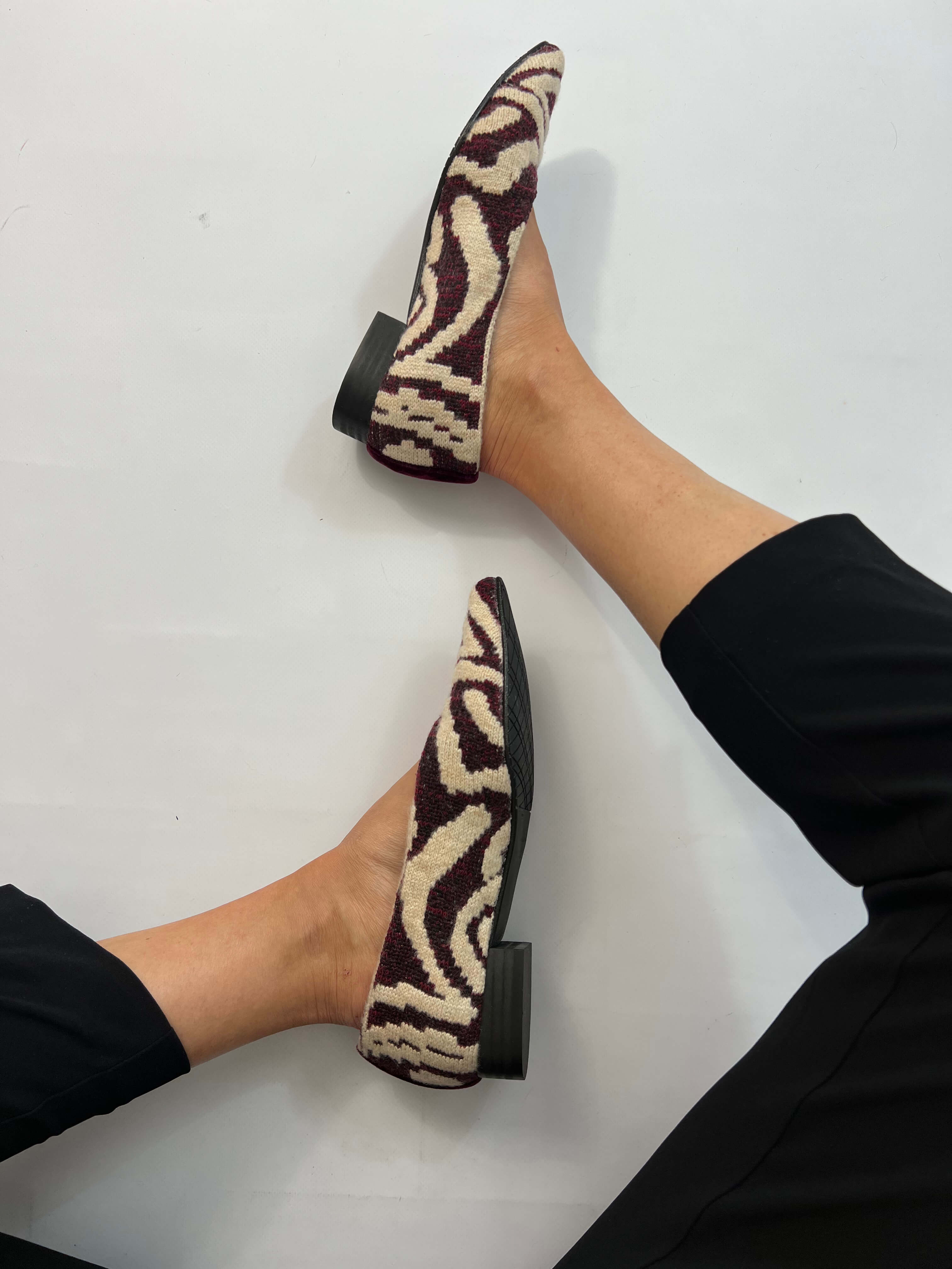 Tricotosa Budapest Bordeaux Ballerinas