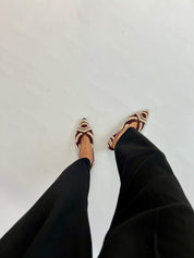 Tricotosa Budapest Bordeaux Ballerinas