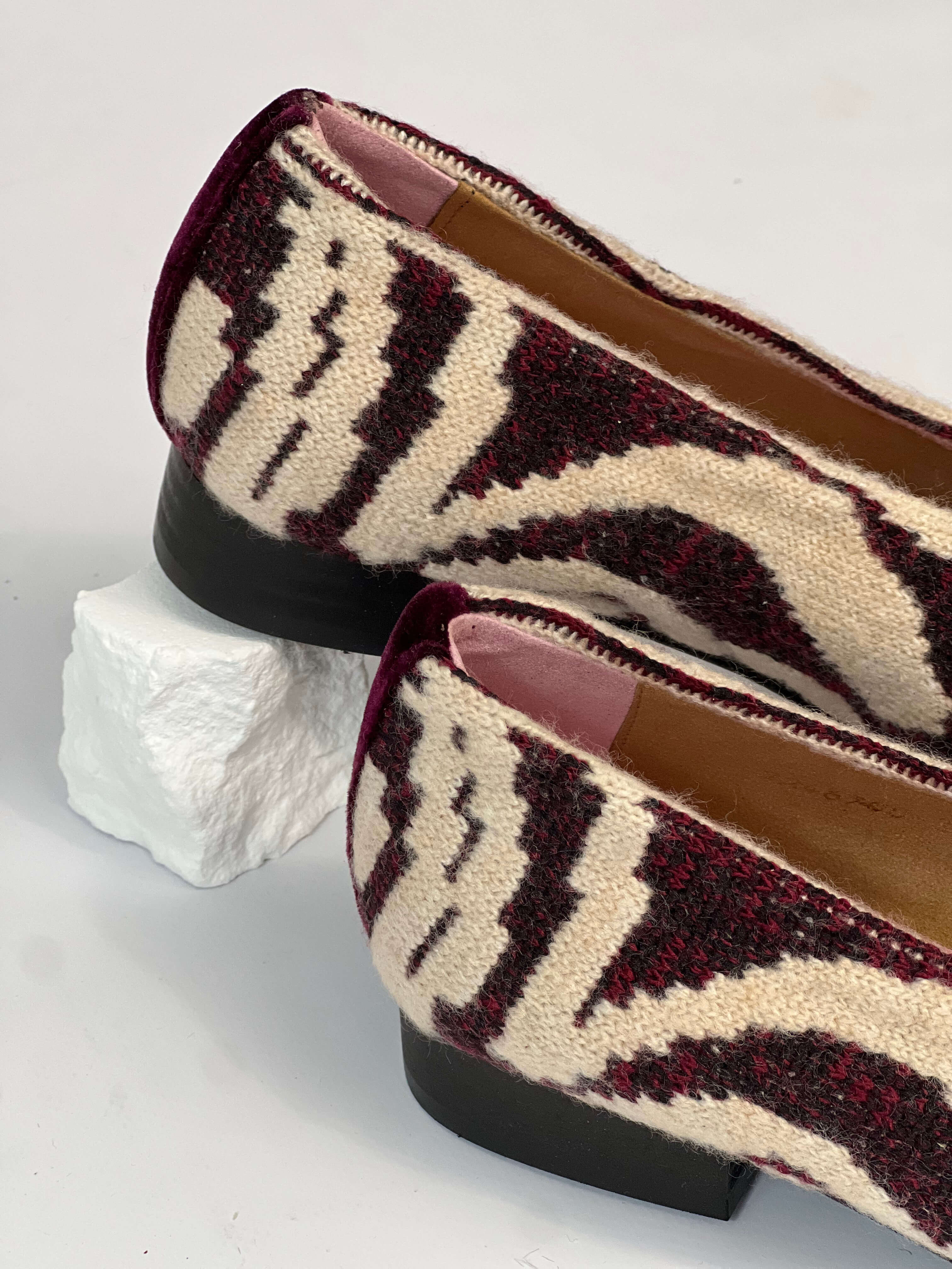 Tricotosa Budapest Bordeaux Ballerinas