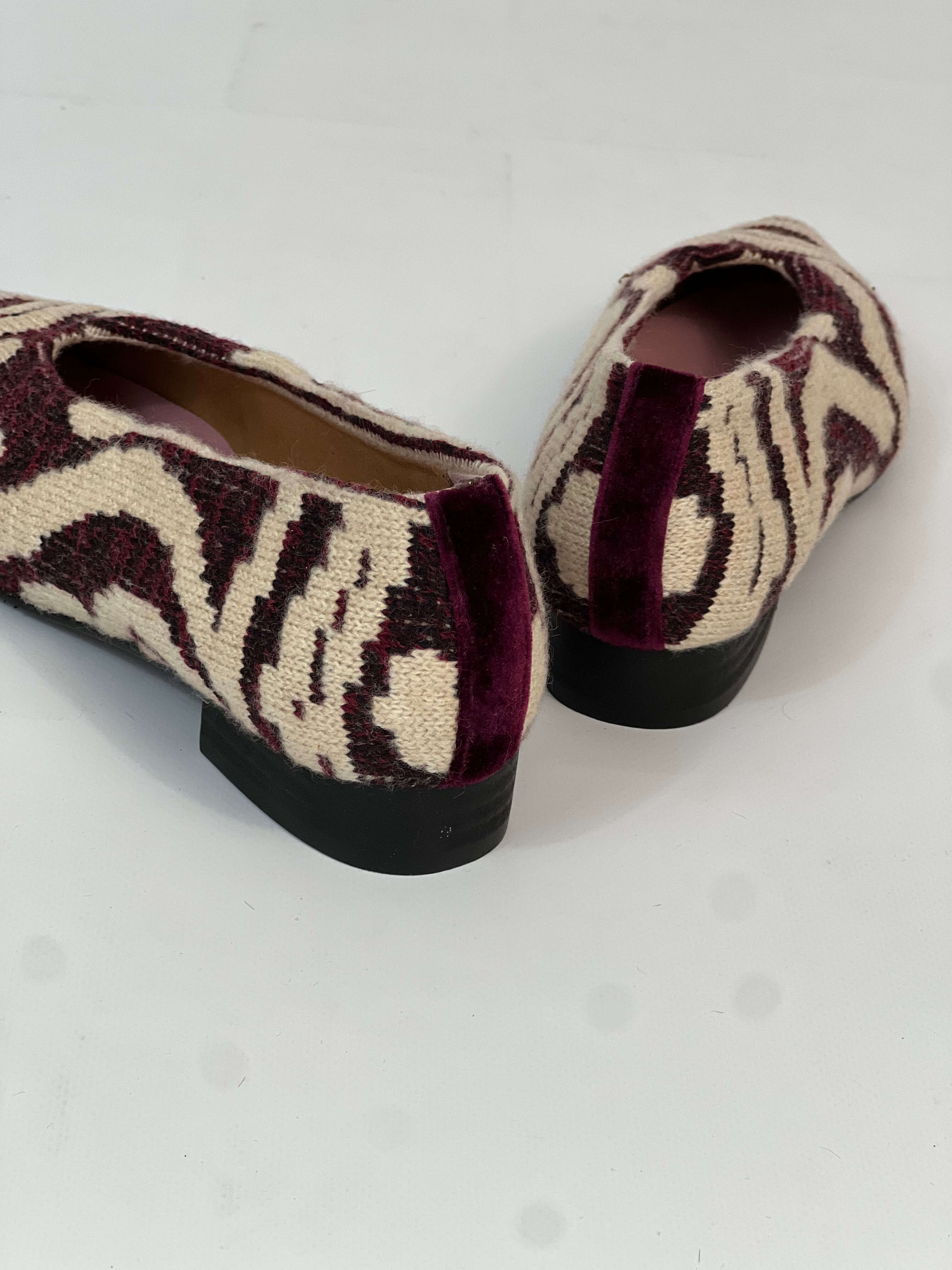 Tricotosa Budapest Bordeaux Ballerinas