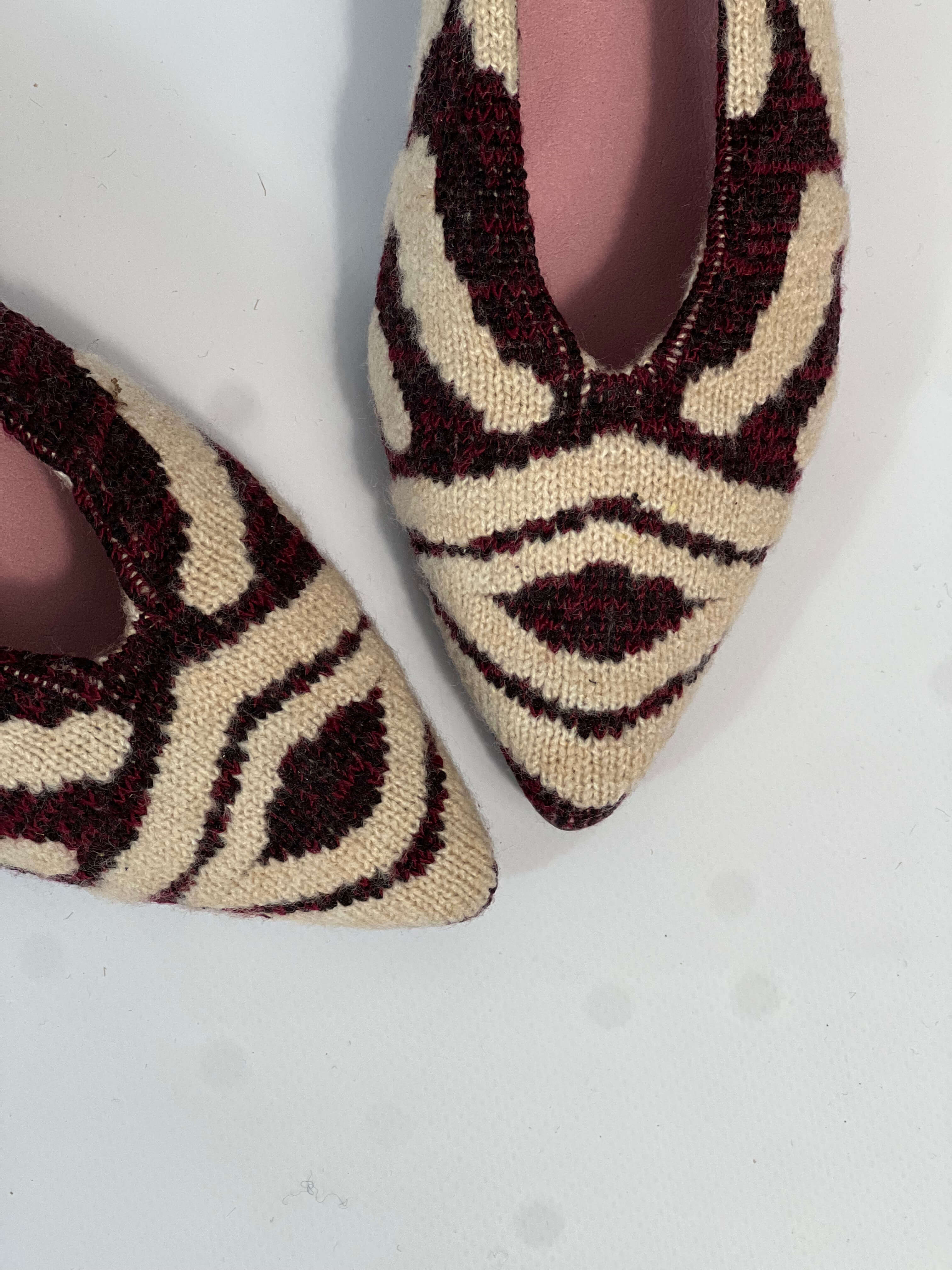 Tricotosa Budapest Bordeaux Ballerinas