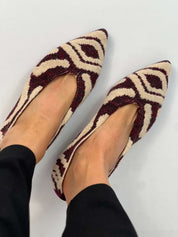 Tricotosa Budapest Bordeaux Ballerinas