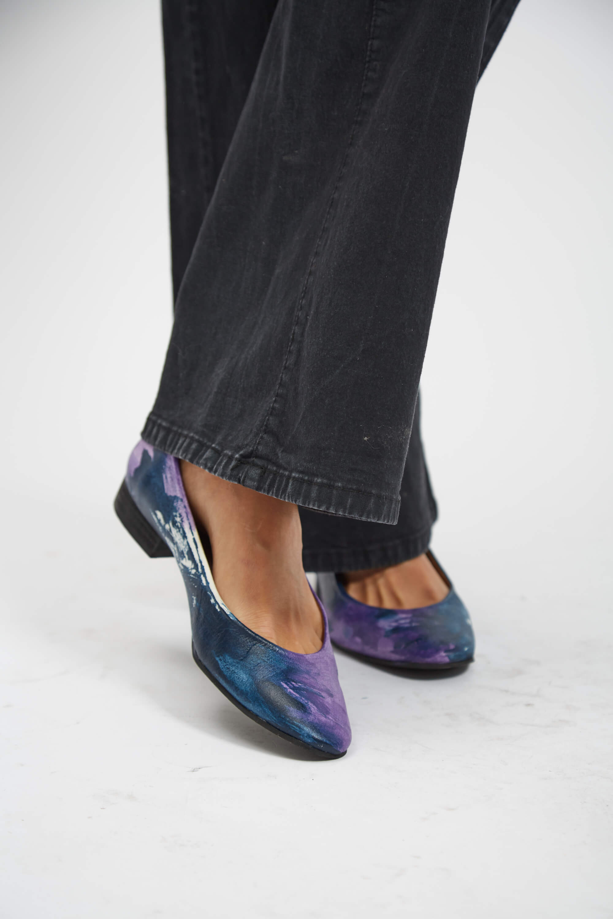 Blue Sky Hand-Painted Ballerinas
