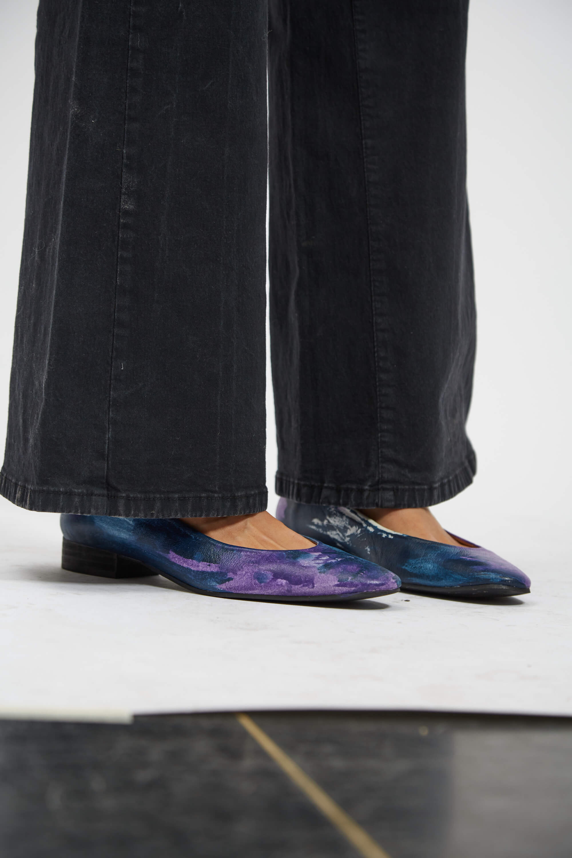 Blue Sky Hand-Painted Ballerinas