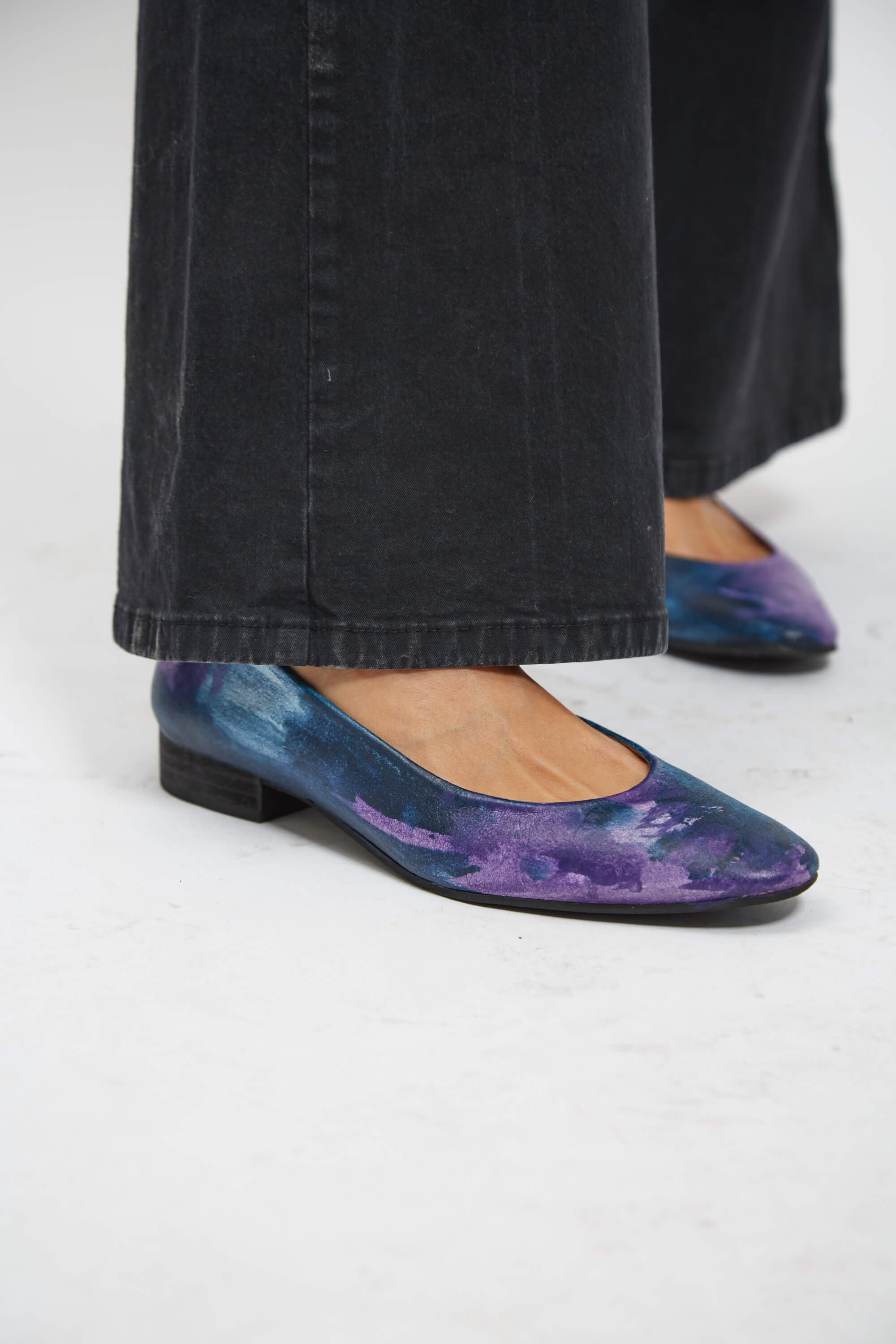Blue Sky Hand-Painted Ballerinas