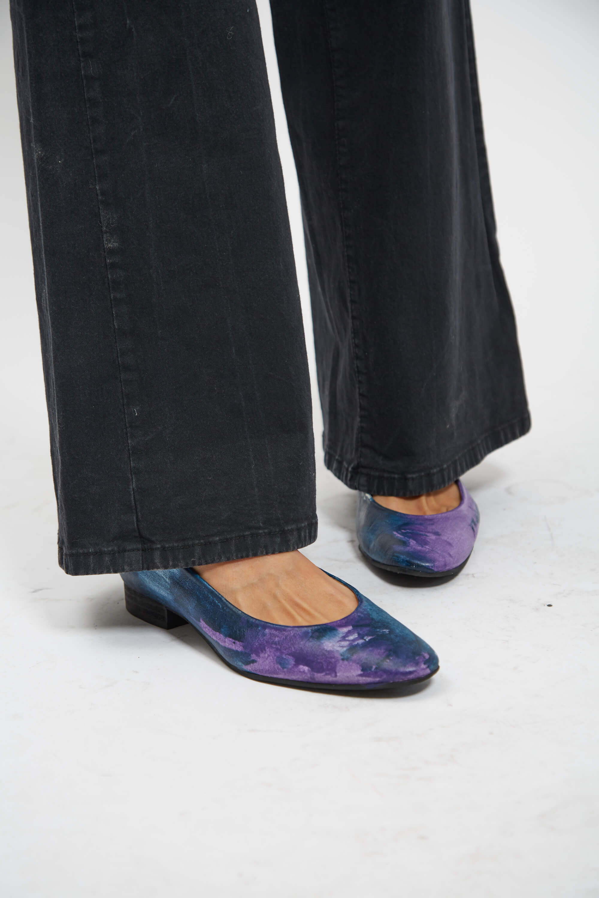 Blue Sky Hand-Painted Ballerinas