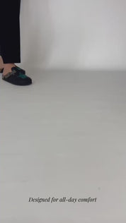 A Star Blue Clogs walking video | Momoc Shoes