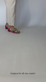 Frigiliana Mosaic ballet flats walking video | Momoc Shoes