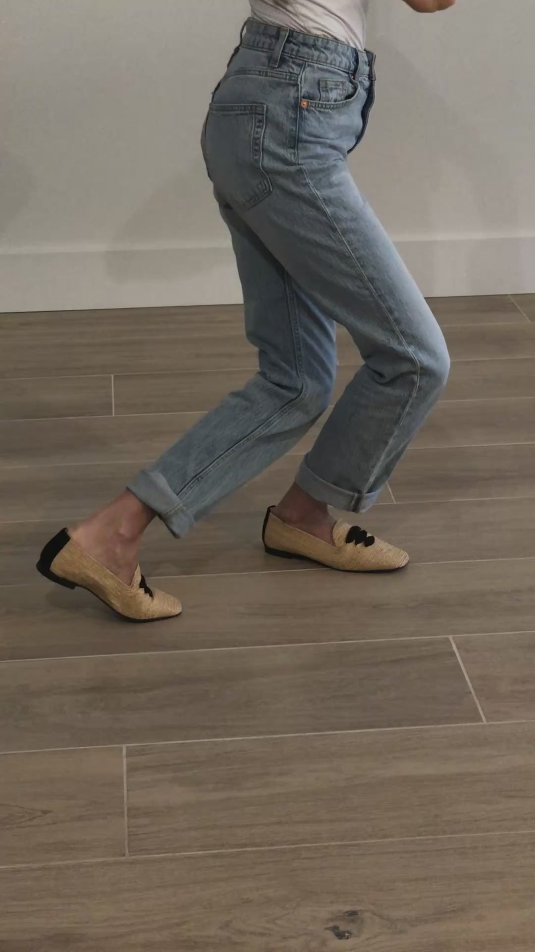 Mocassin en raphia Casablanca