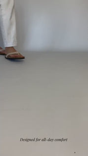 Momoc Javea natural cotton rope flip flop walking video cork platform handmade Spain | Momoc Shoes