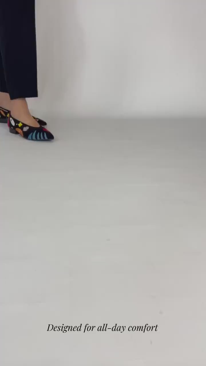 Momoc A New Universe ballet flats video walking designed by Angelica Tcherassi collaboration video | Momoc Shoes