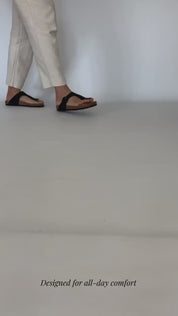 Momoc Altea black raffia sandal walking zero waste Spain | Momoc Shoes