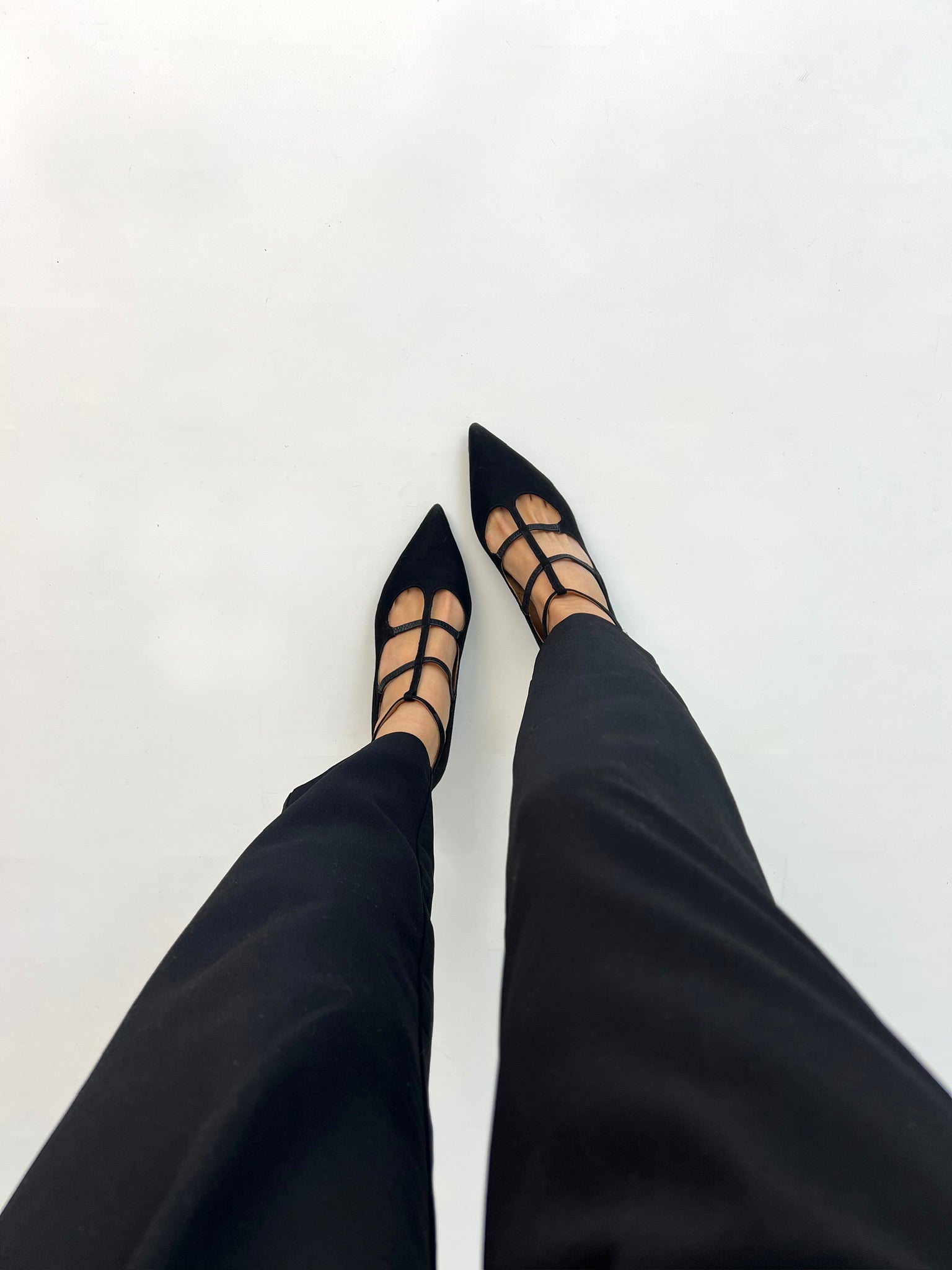 Black midi heel women handcrafted Spain | Momoc Shoes