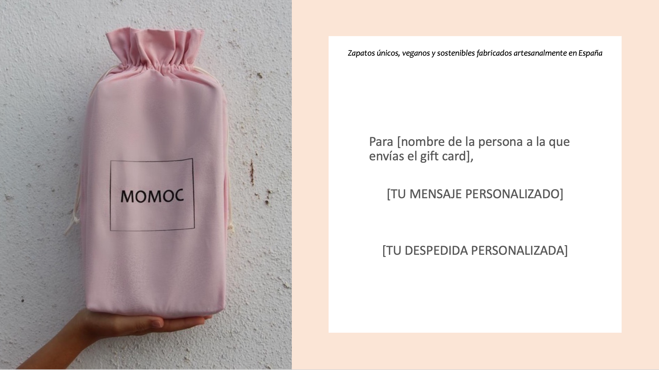 Momoc shoes gift card